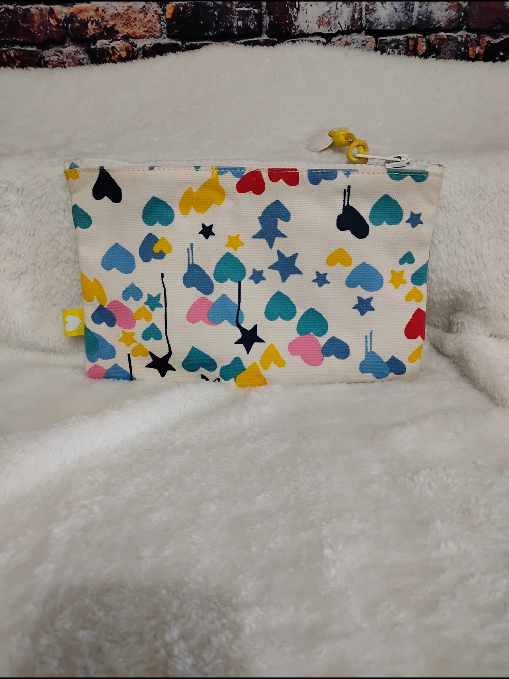 Roller Rabbit  Starry Starry Love Zipper Pouch Cosmetic Make Up Utility Bag - Picture 3 of 14